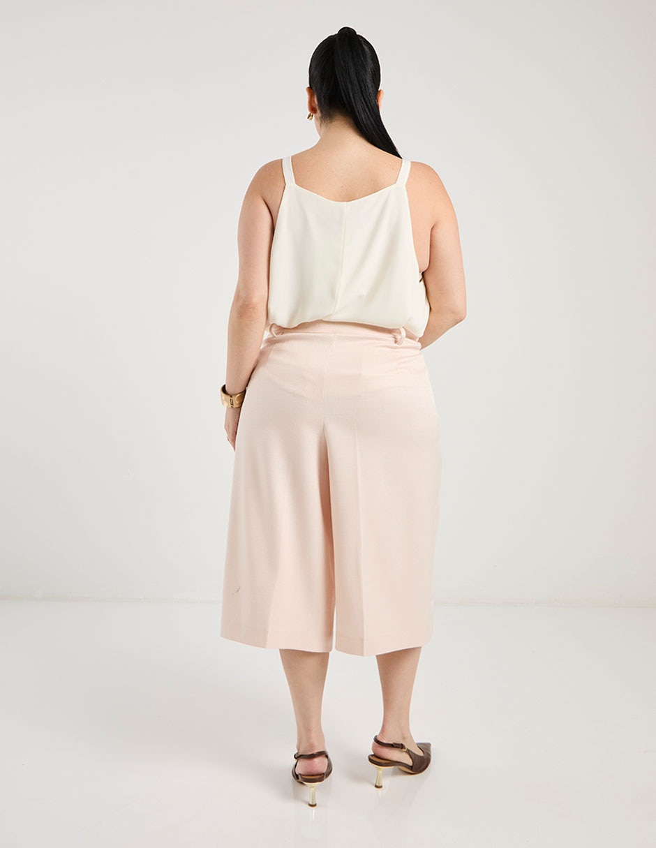 Pantalón coulotte wide leg para mujer 6