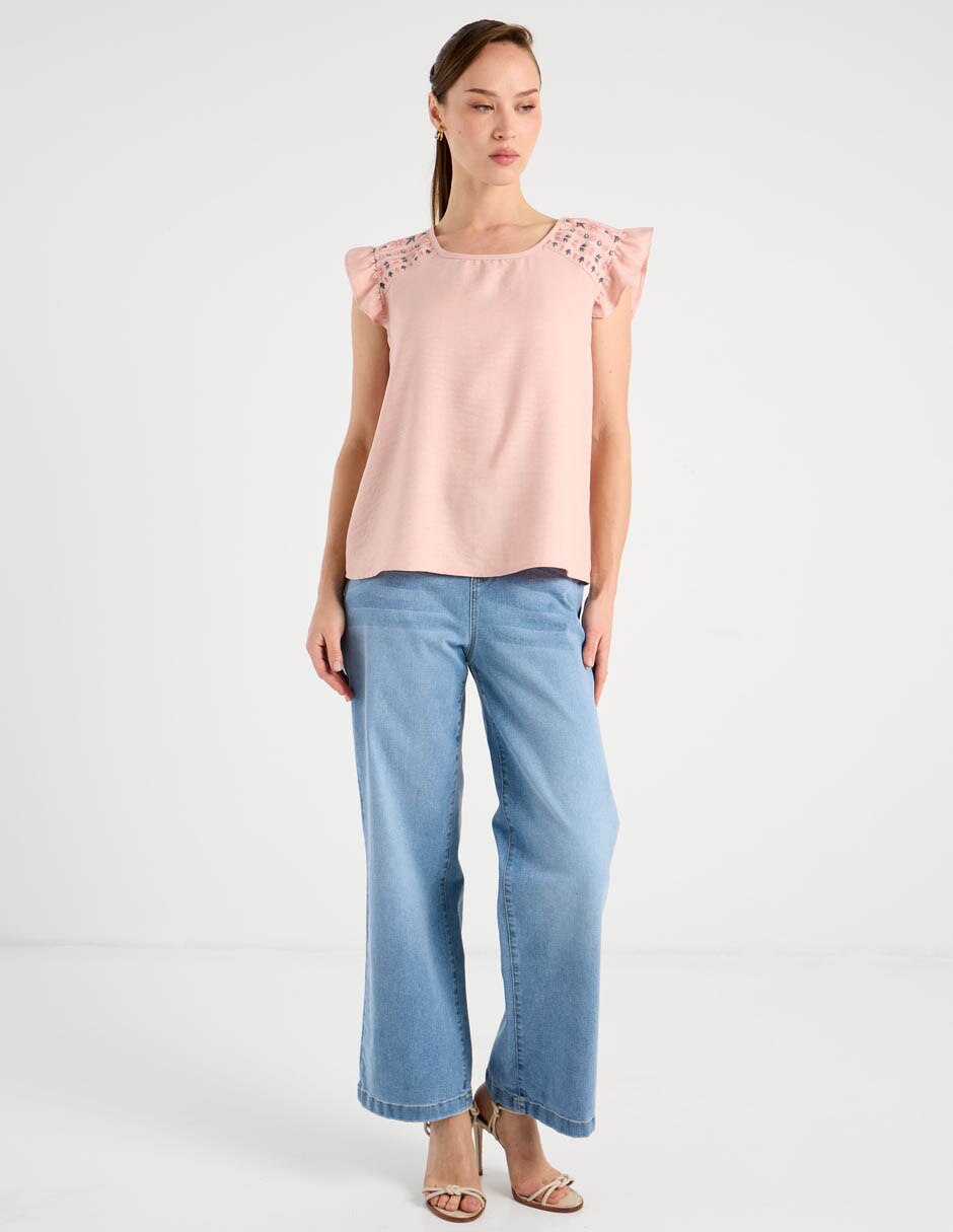 Jeans coulotte amplio Week by Weekend para mujer