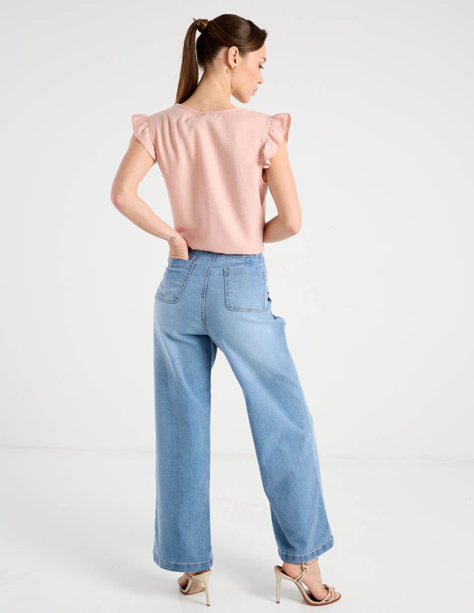 Jeans coulotte amplio Week by Weekend para mujer