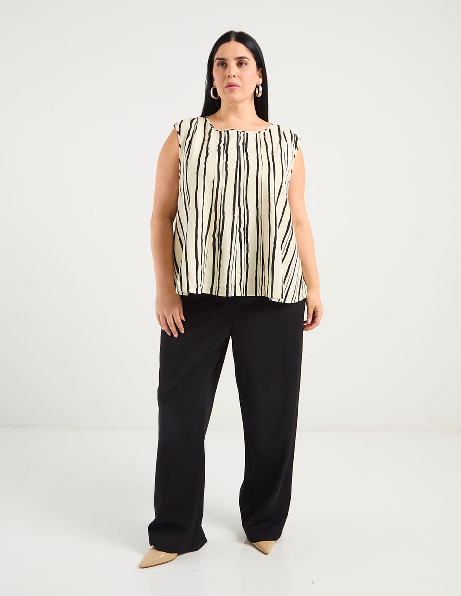 Blusa manga corta para mujer 7
