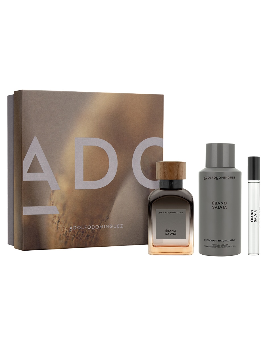 Set Eau de toilette Adolfo Dominguez Ébano Salvia para hombre