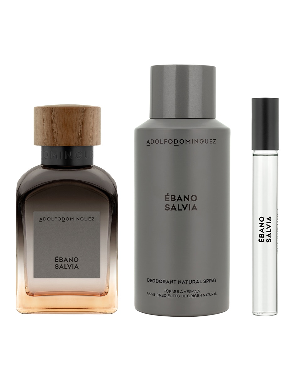 Set Eau de toilette Adolfo Dominguez Ébano Salvia para hombre