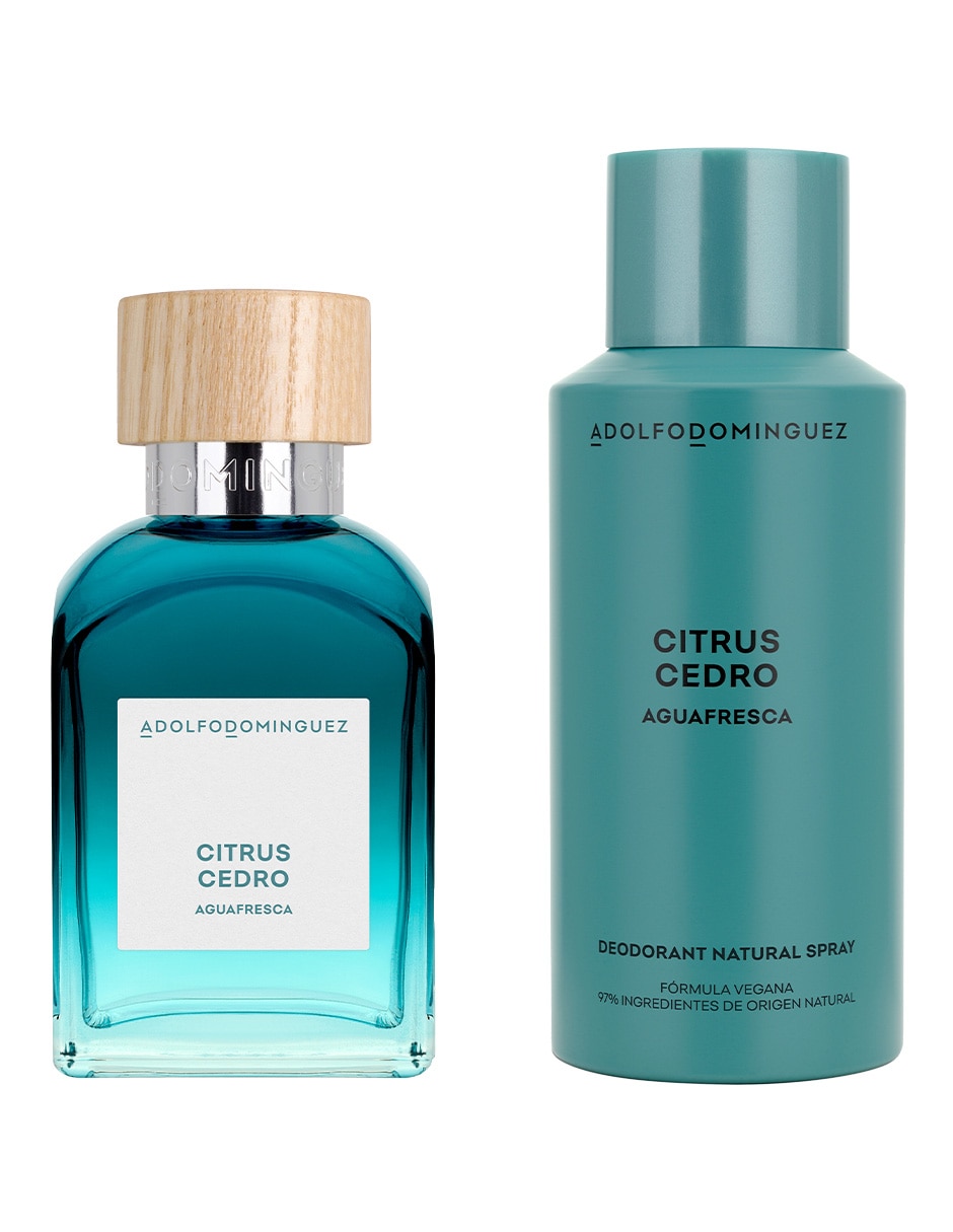 Set Eau de toilette Adolfo Dominguez Agua Fresca Citrus Cedro para hombre