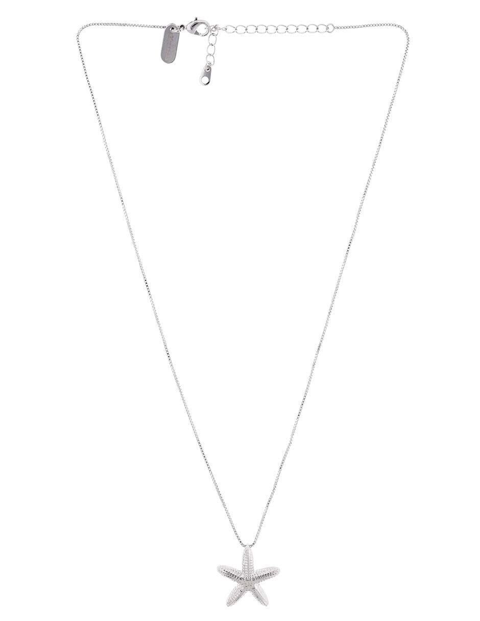 Collar con dije estrella de mar 18 K 2