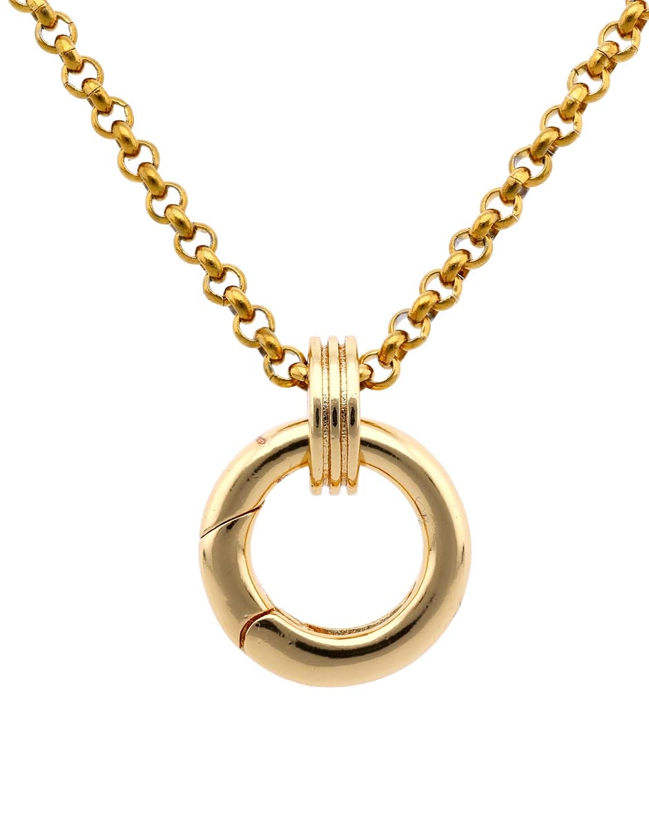 Collar con dije circular Collar con dije circular