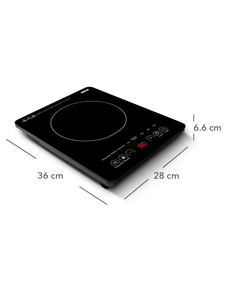 Parrilla eléctrica RCA RC-12A3 de cristal templado