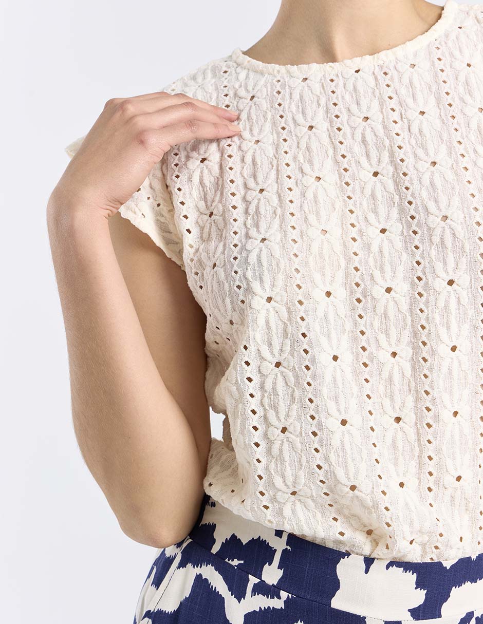 Blusa Week By Weekend manga corta para mujer