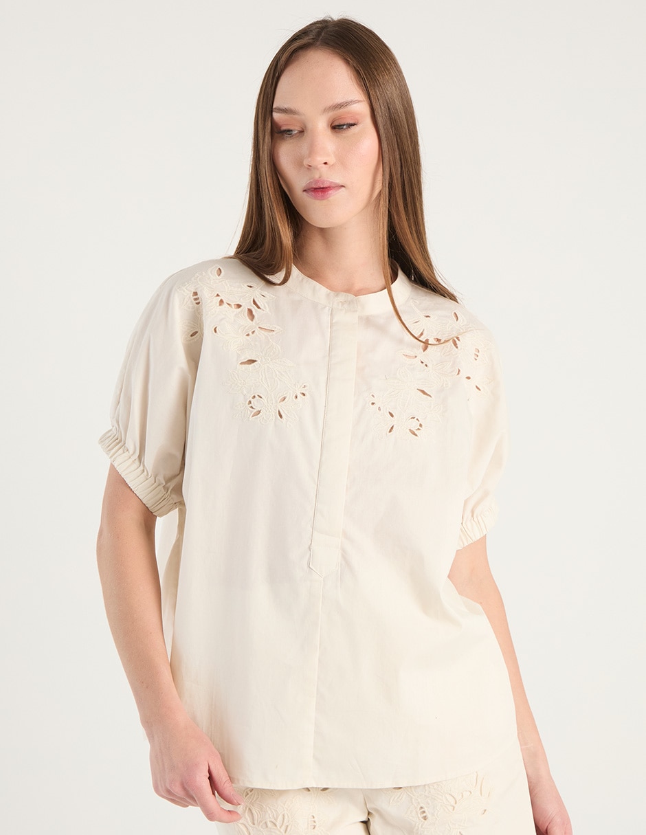 Blusa manga corta para mujer 1