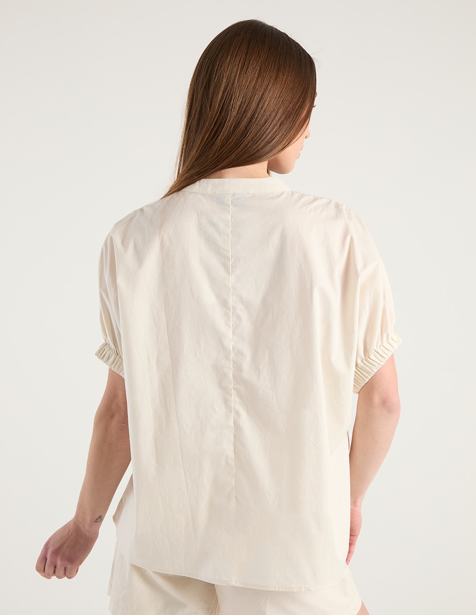 Blusa manga corta para mujer 11