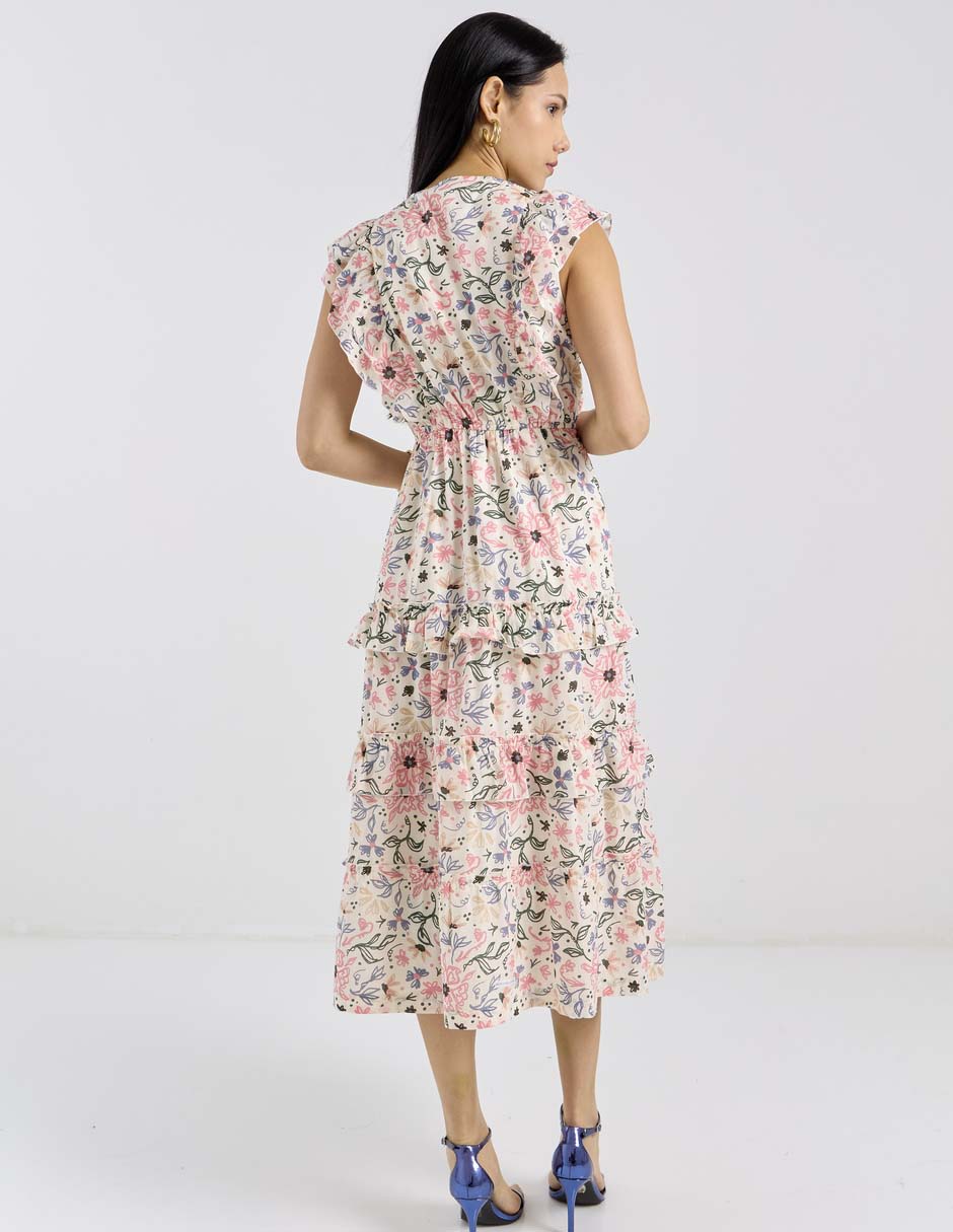 Vestido midi casual para mujer