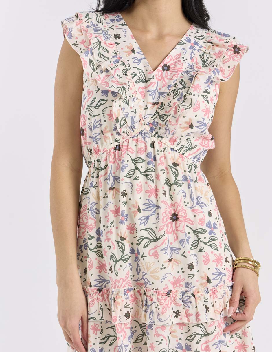 Vestido midi casual para mujer