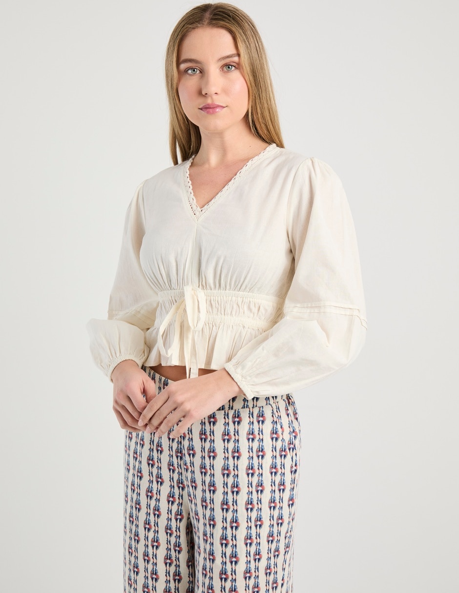 Blusa manga larga para mujer 1
