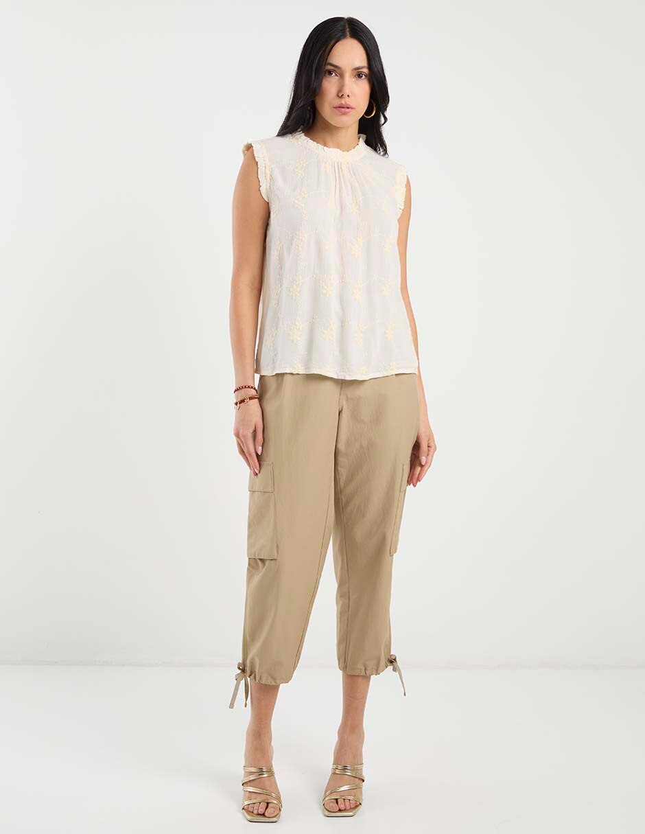Blusa manga corta para mujer 3