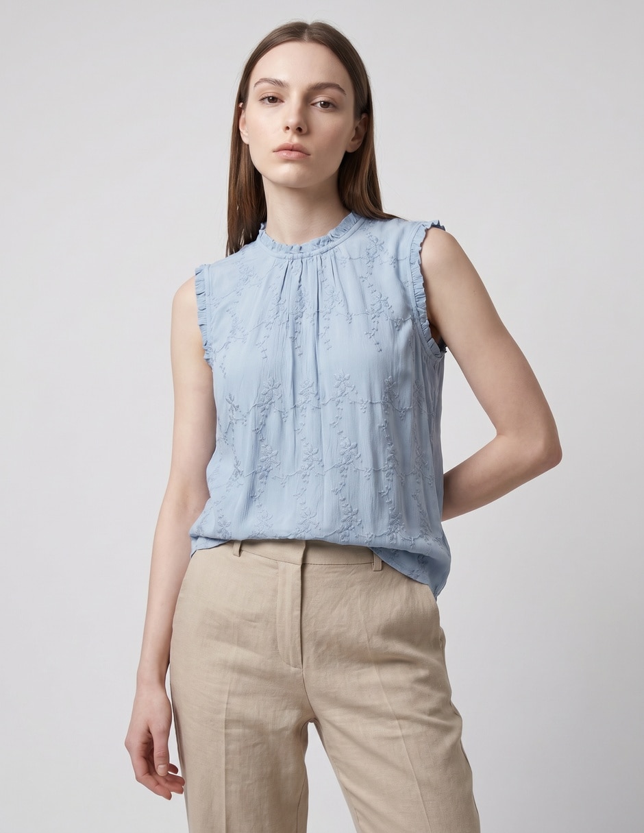 Blusa Week By Weekend manga corta para mujer