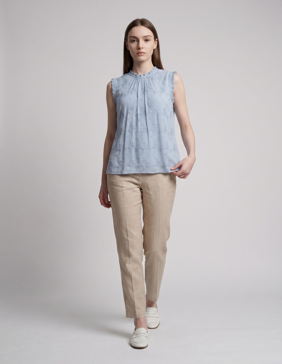 Blusa Week By Weekend manga corta para mujer
