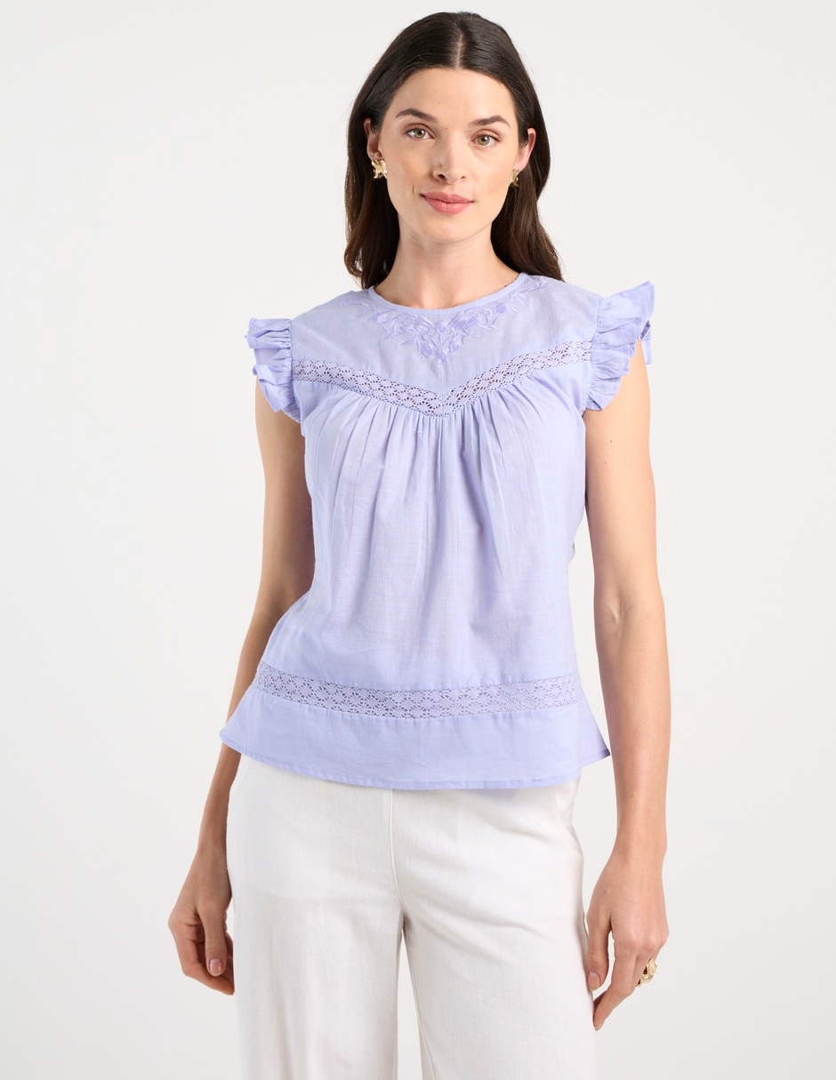 Blusa manga corta para mujer Blusa manga corta para mujer