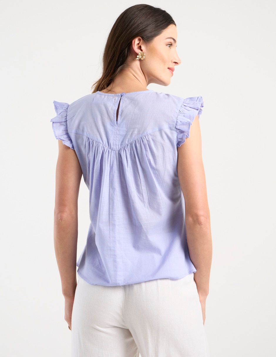 Blusa manga corta para mujer 3