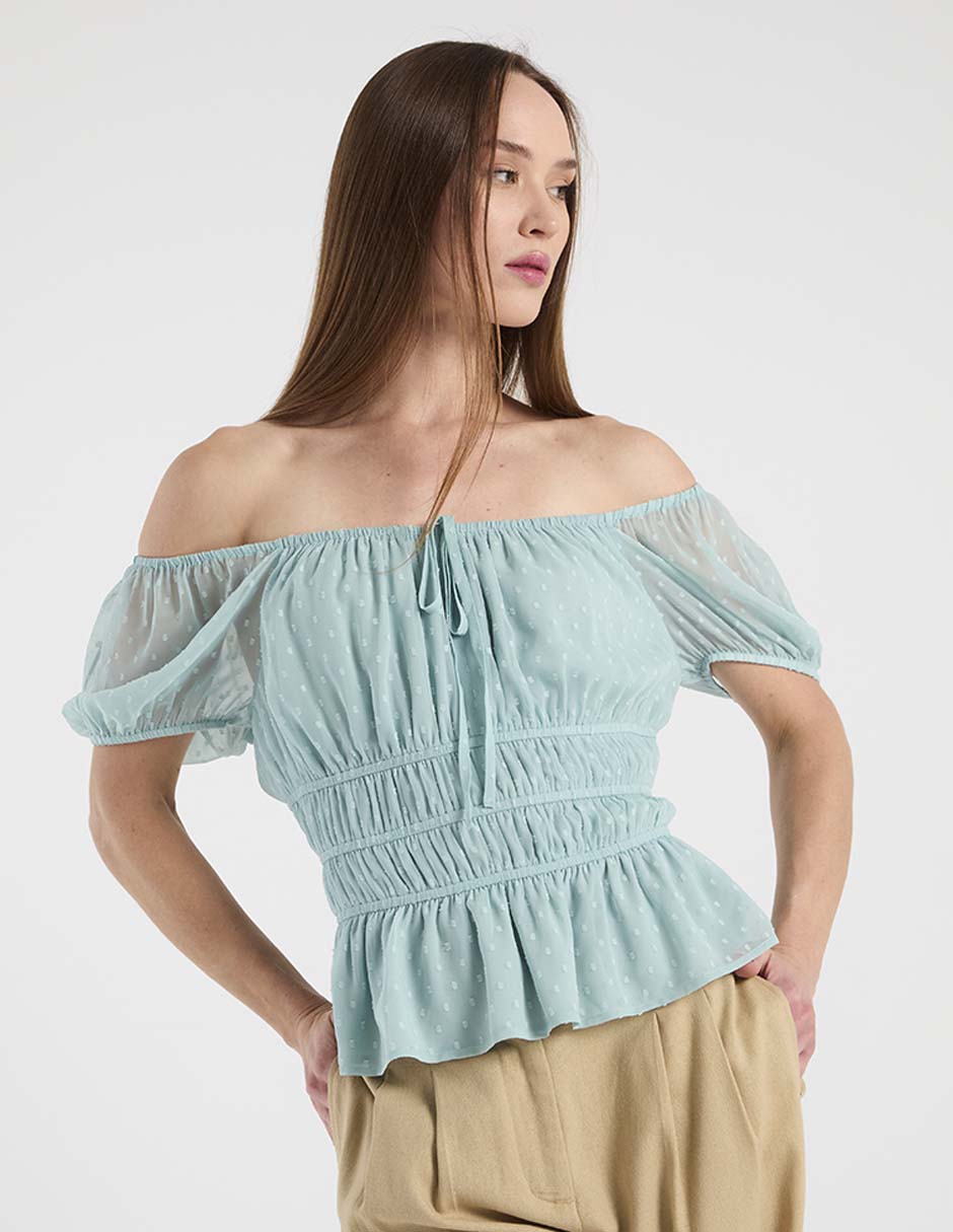 Blusa Week By Weekend manga corta para mujer