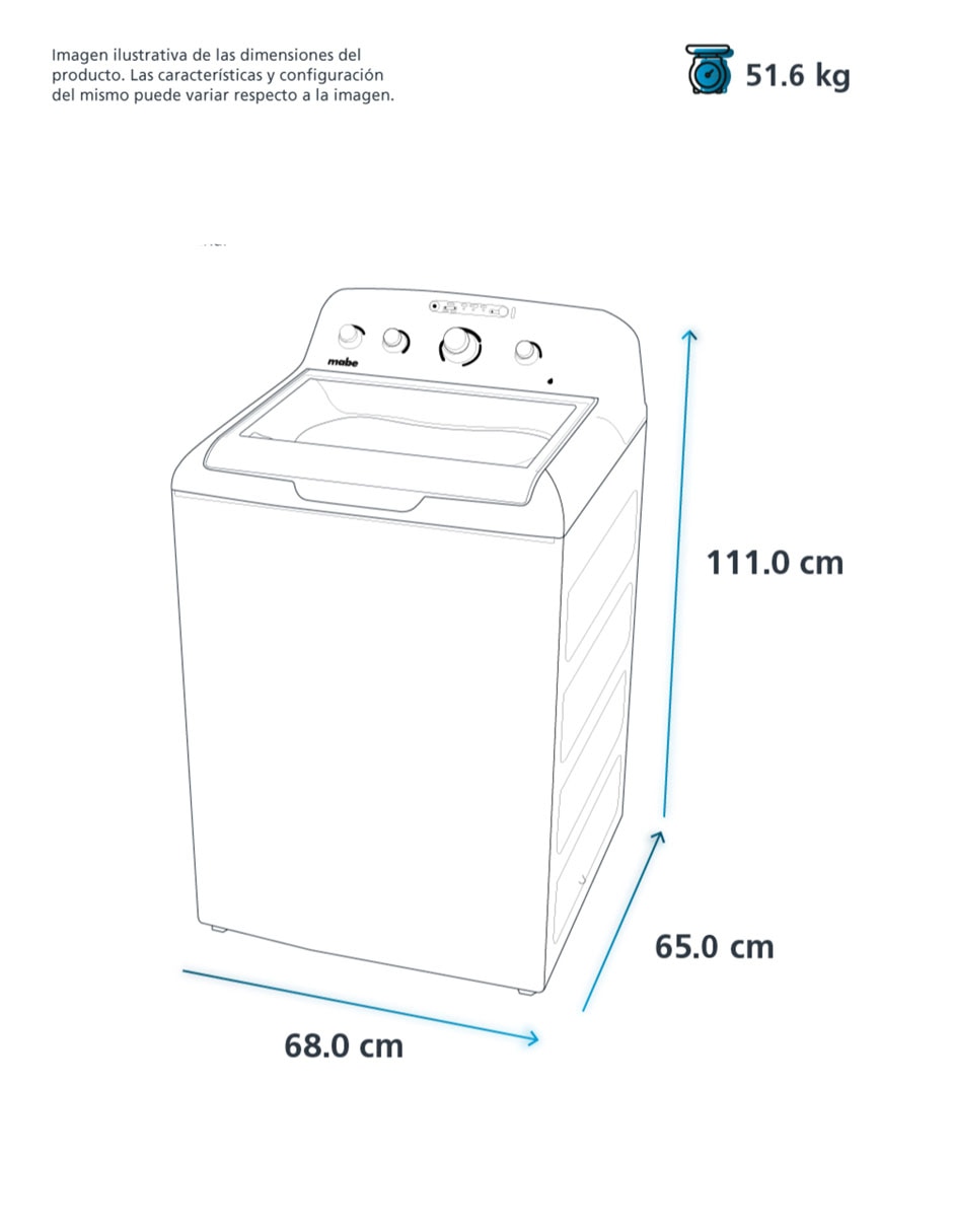 Lavadora 21kg automática carga superior LMA71214VBAB0 10