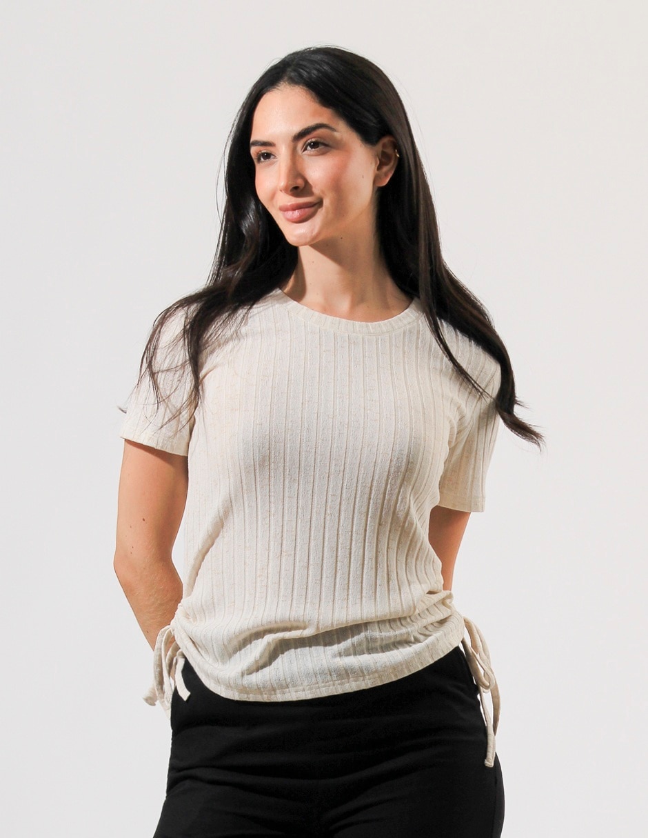 Blusa Bliss By Oh Pomp manga corta para mujer