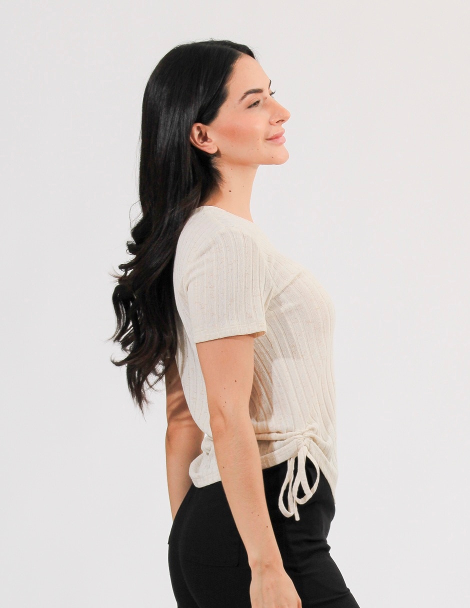Blusa Bliss By Oh Pomp manga corta para mujer