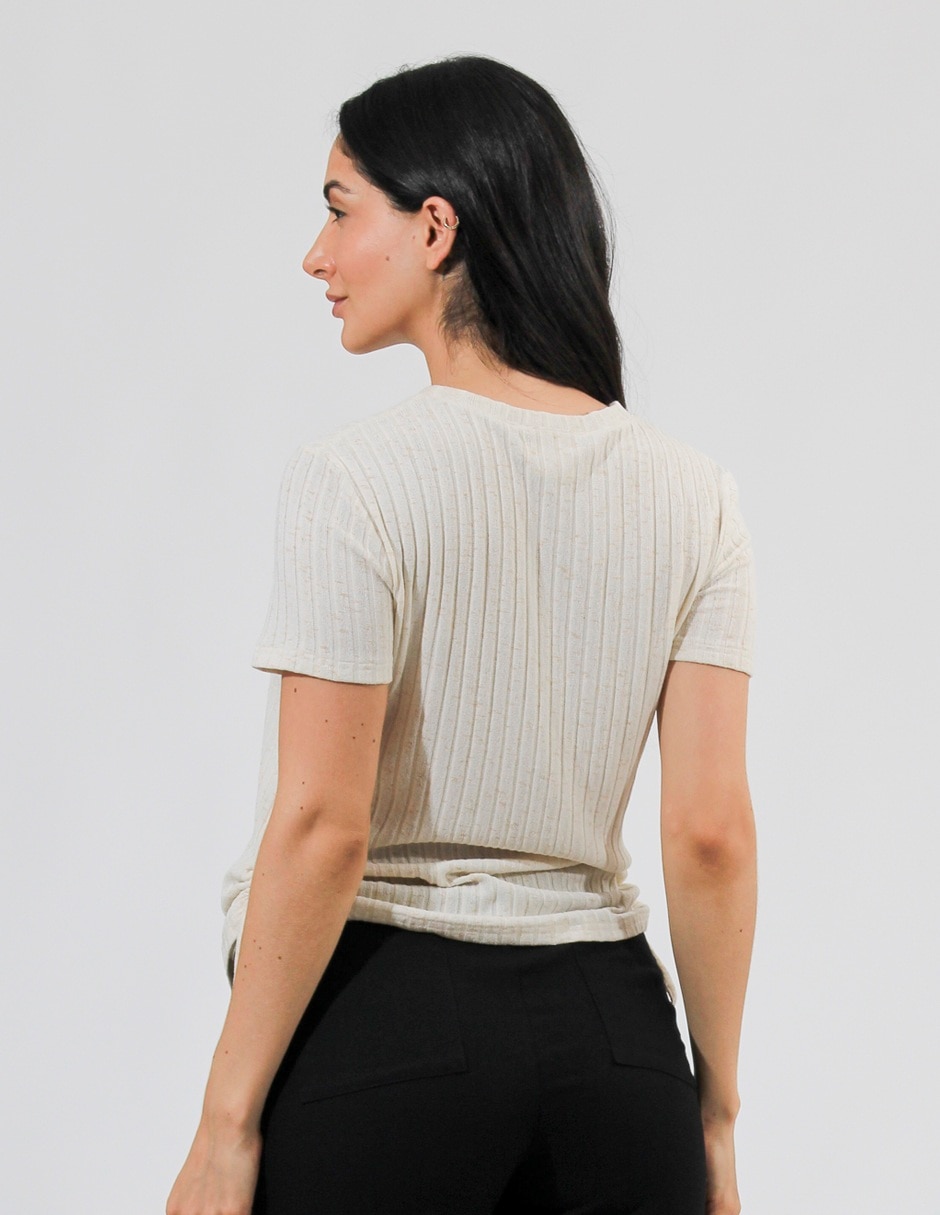 Blusa Bliss By Oh Pomp manga corta para mujer