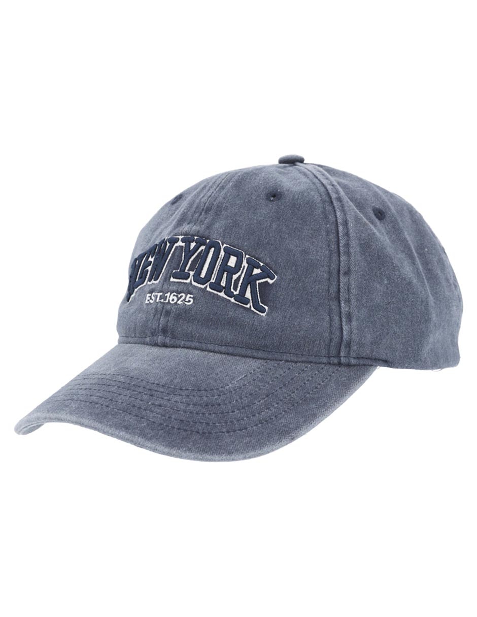 Gorra visera curva hebilla casual para hombre