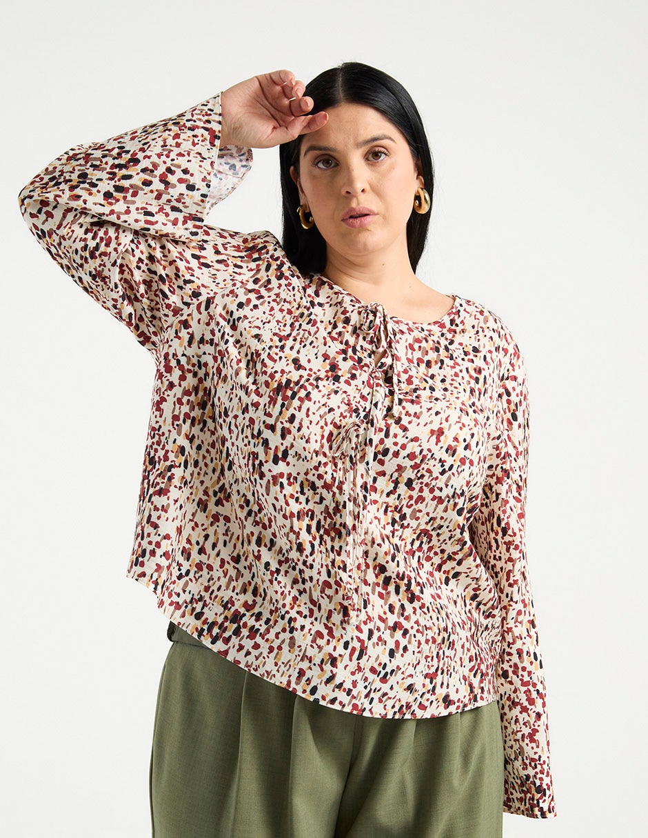 Blusa manga larga para mujer 7