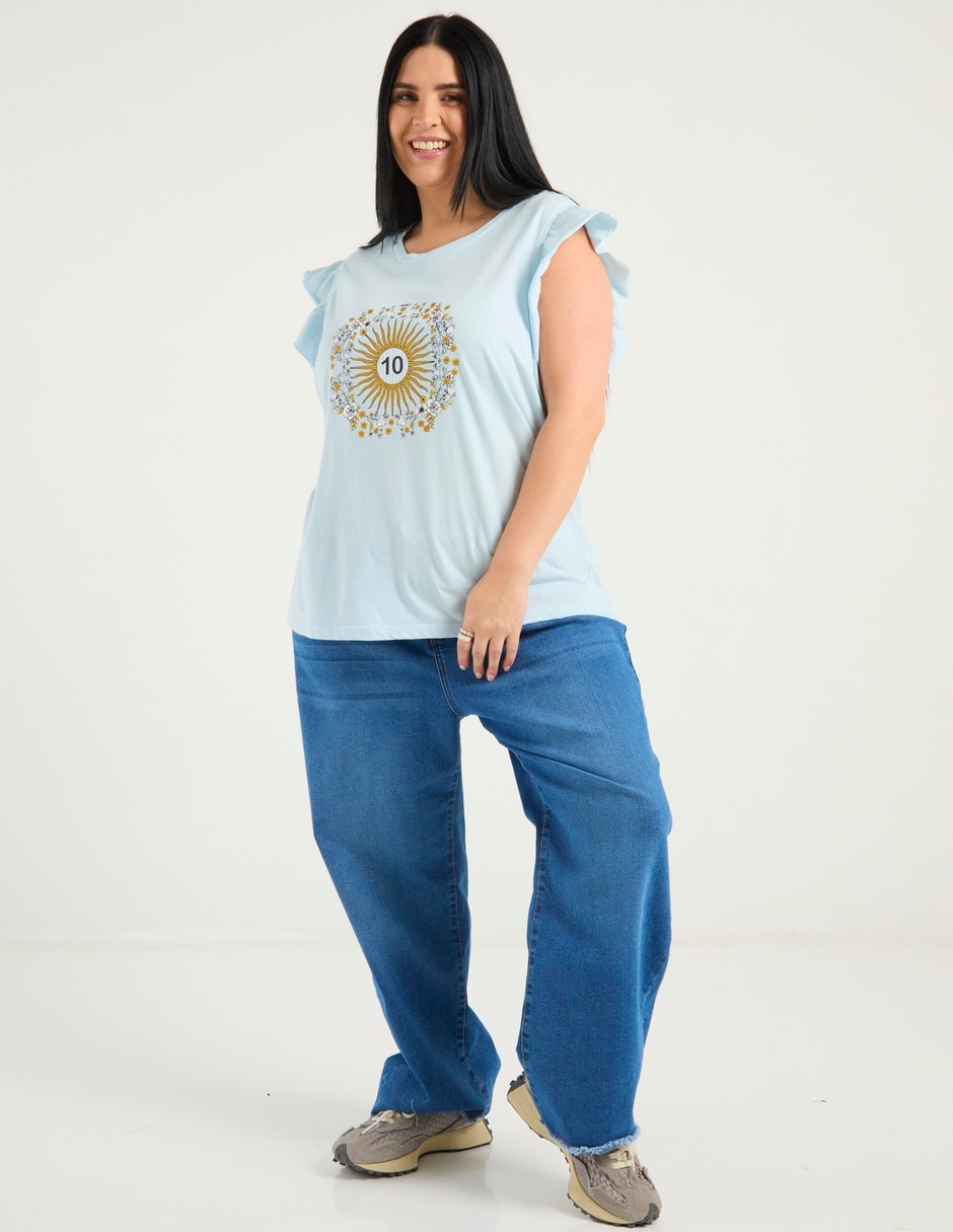 Jeans wide leg para mujer 4