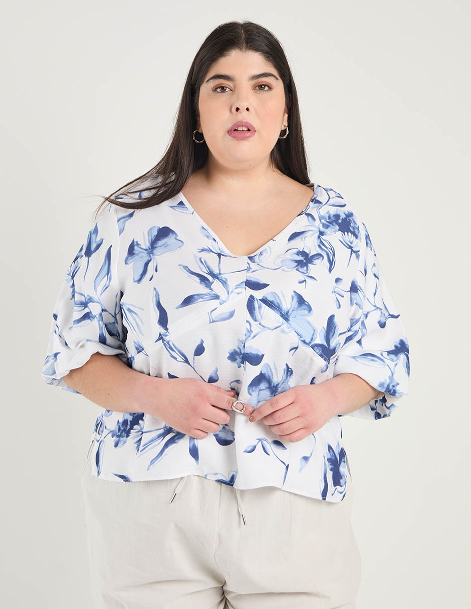 Blusa manga al codo para mujer 7
