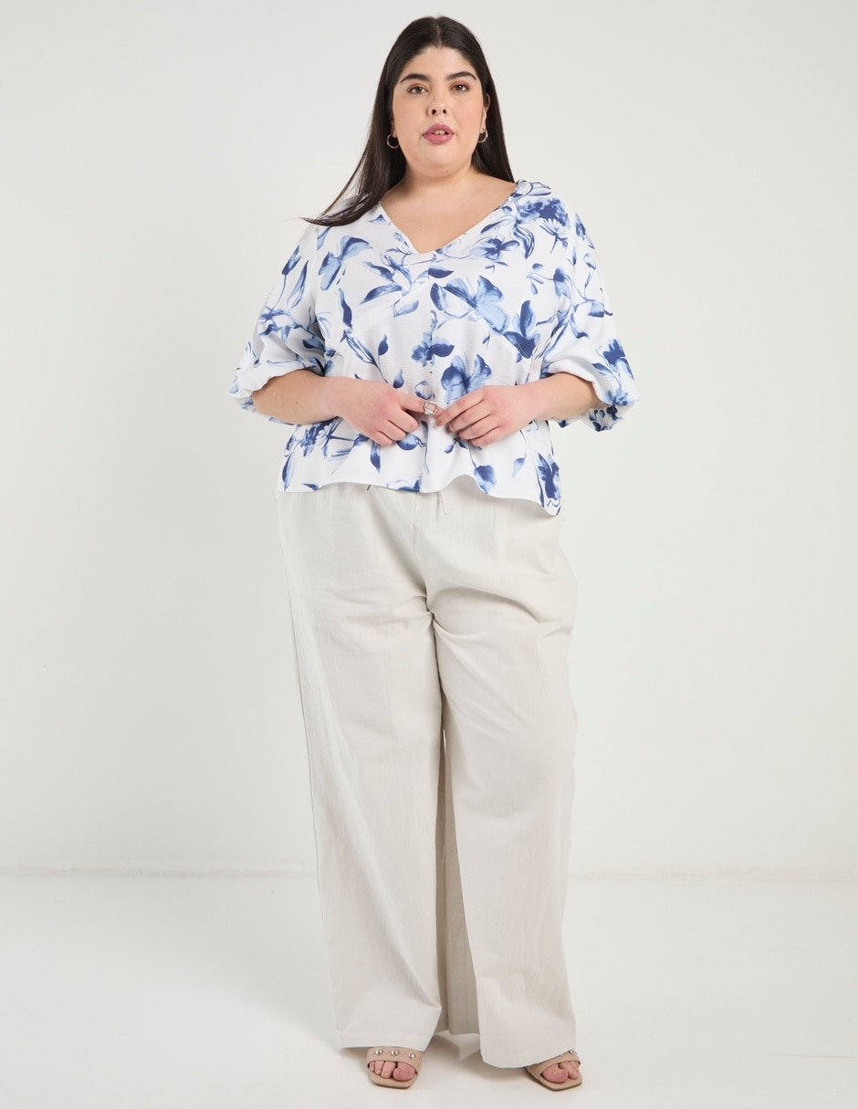 Blusa manga al codo para mujer 8