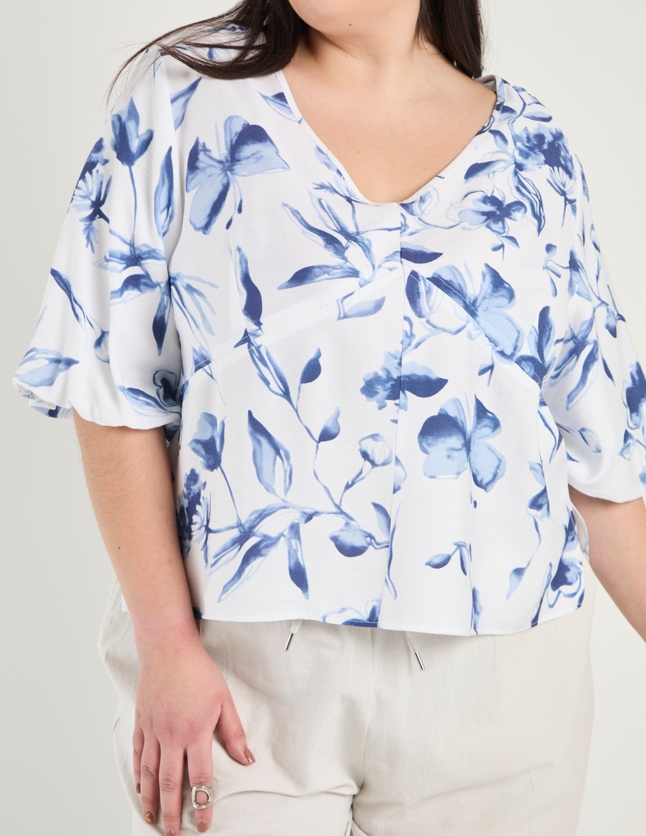 Blusa manga al codo para mujer 9