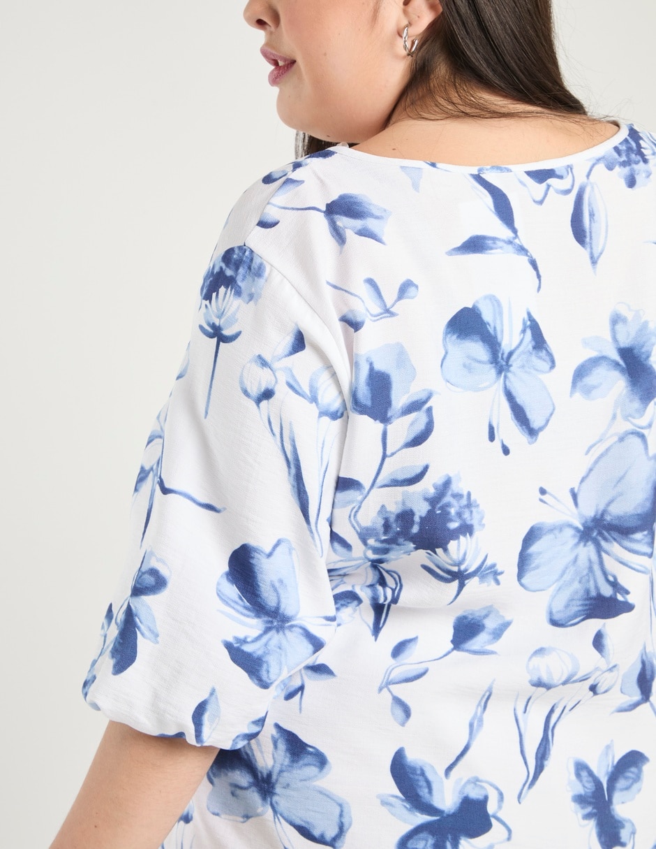 Blusa manga al codo para mujer 10