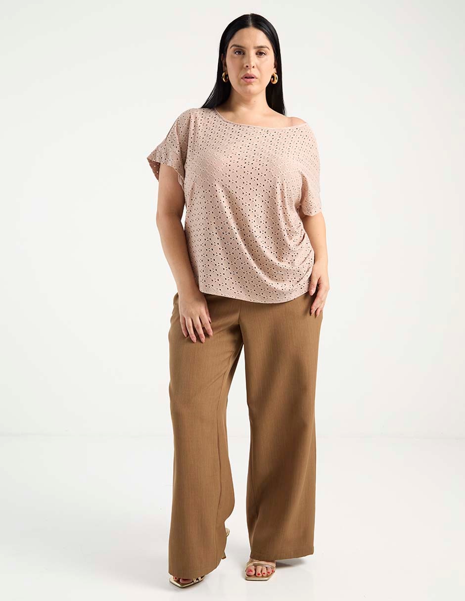 Playera manga corta cuello redondo mujer 3