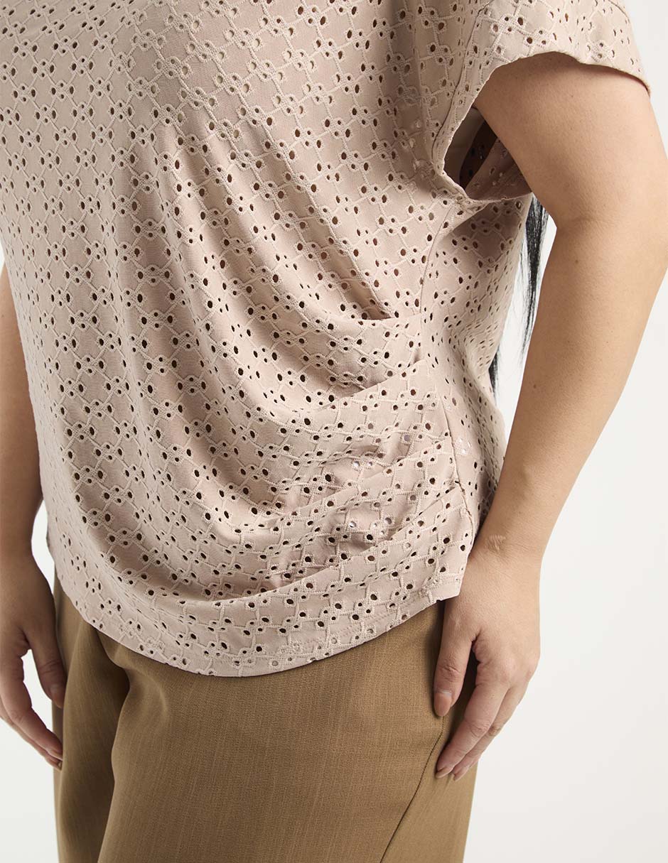 Playera manga corta cuello redondo mujer 2