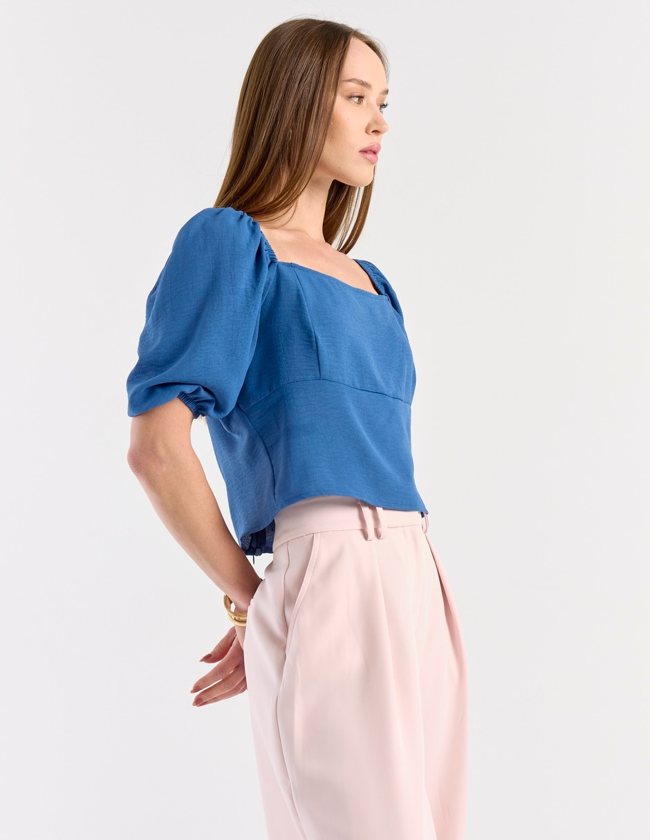 Blusa Week By Weekend manga al codo para mujer