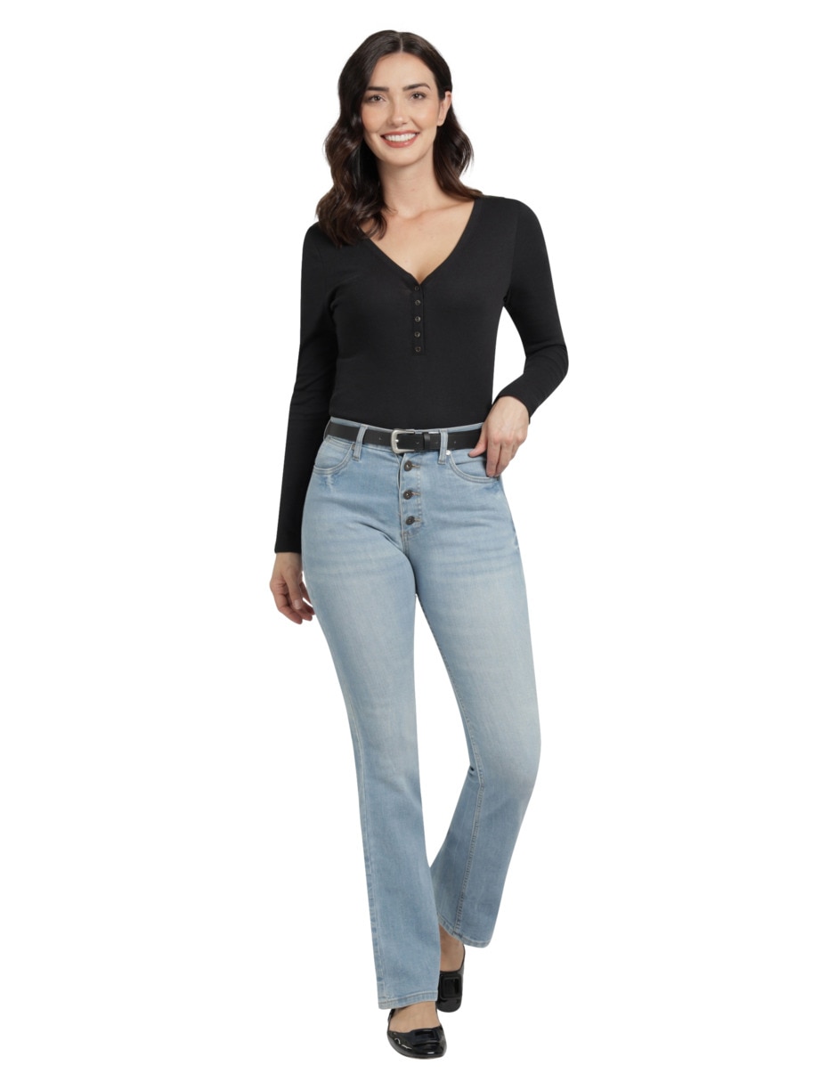 Jeans flare Lee 112354070 para mujer