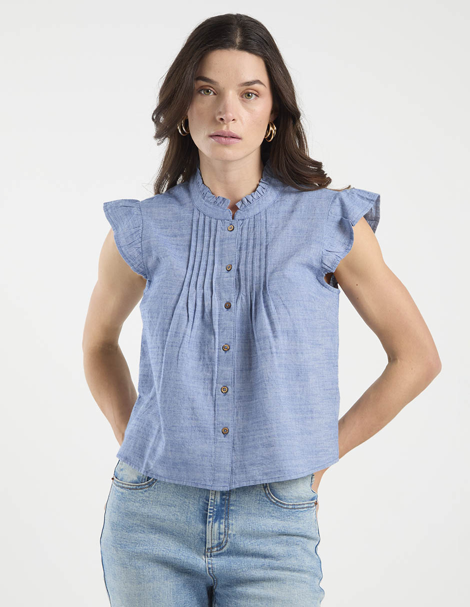 Blusa manga corta para mujer 1