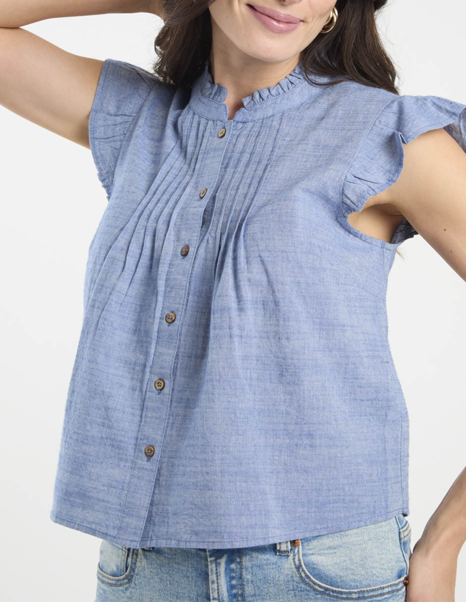 Blusa manga corta para mujer 10