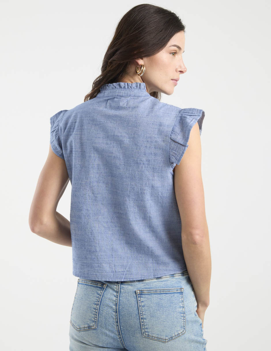 Blusa manga corta para mujer 11