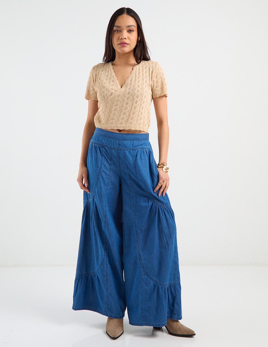Jeans acampanado para mujer 5