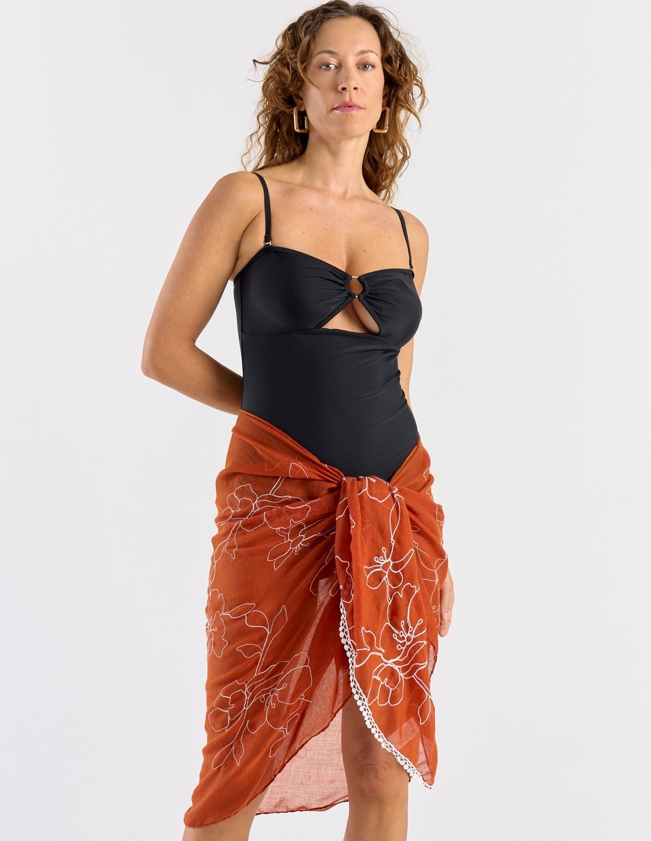 Pareo con estampado floral para mujer Pareo con estampado floral para mujer