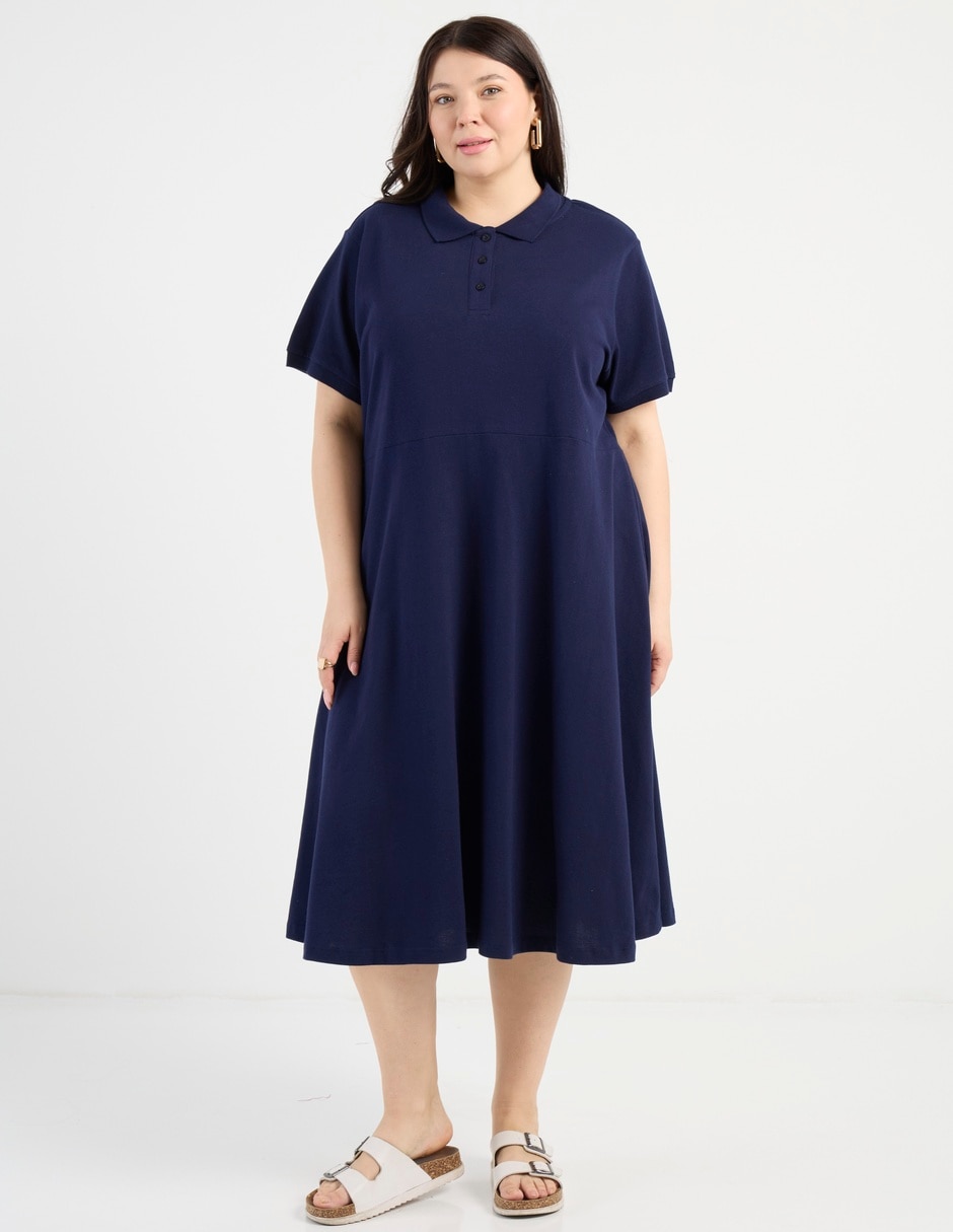 Vestido midi casual para mujer Vestido midi casual para mujer
