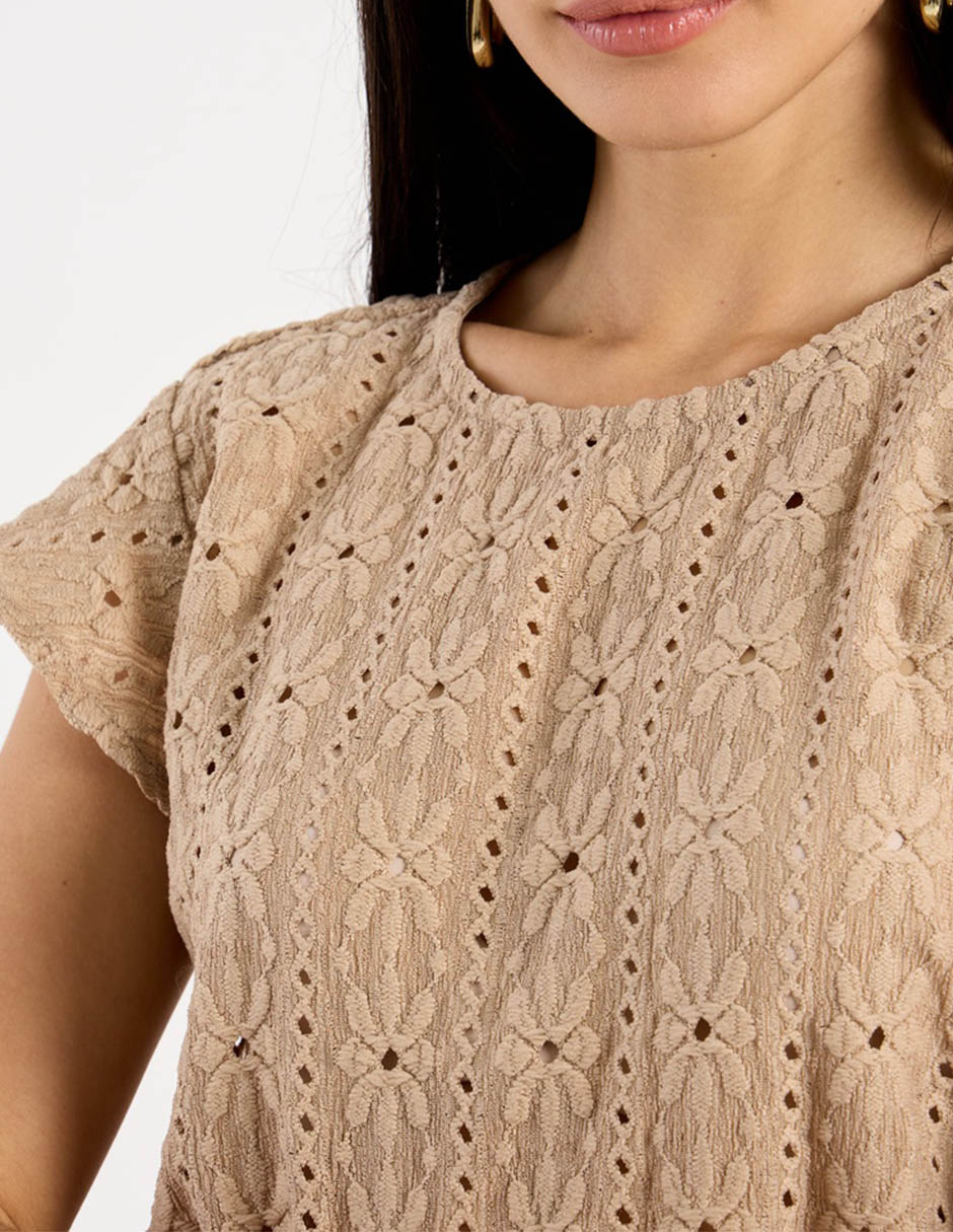 Blusa manga corta para mujer 4