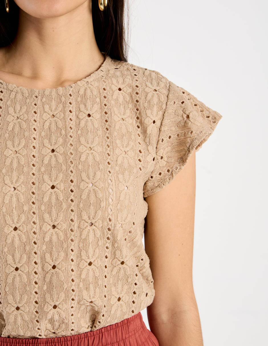 Blusa manga corta para mujer 5