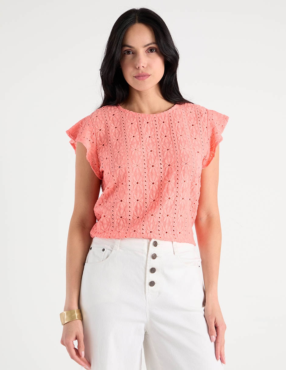 Blusa Week By Weekend manga corta para mujer