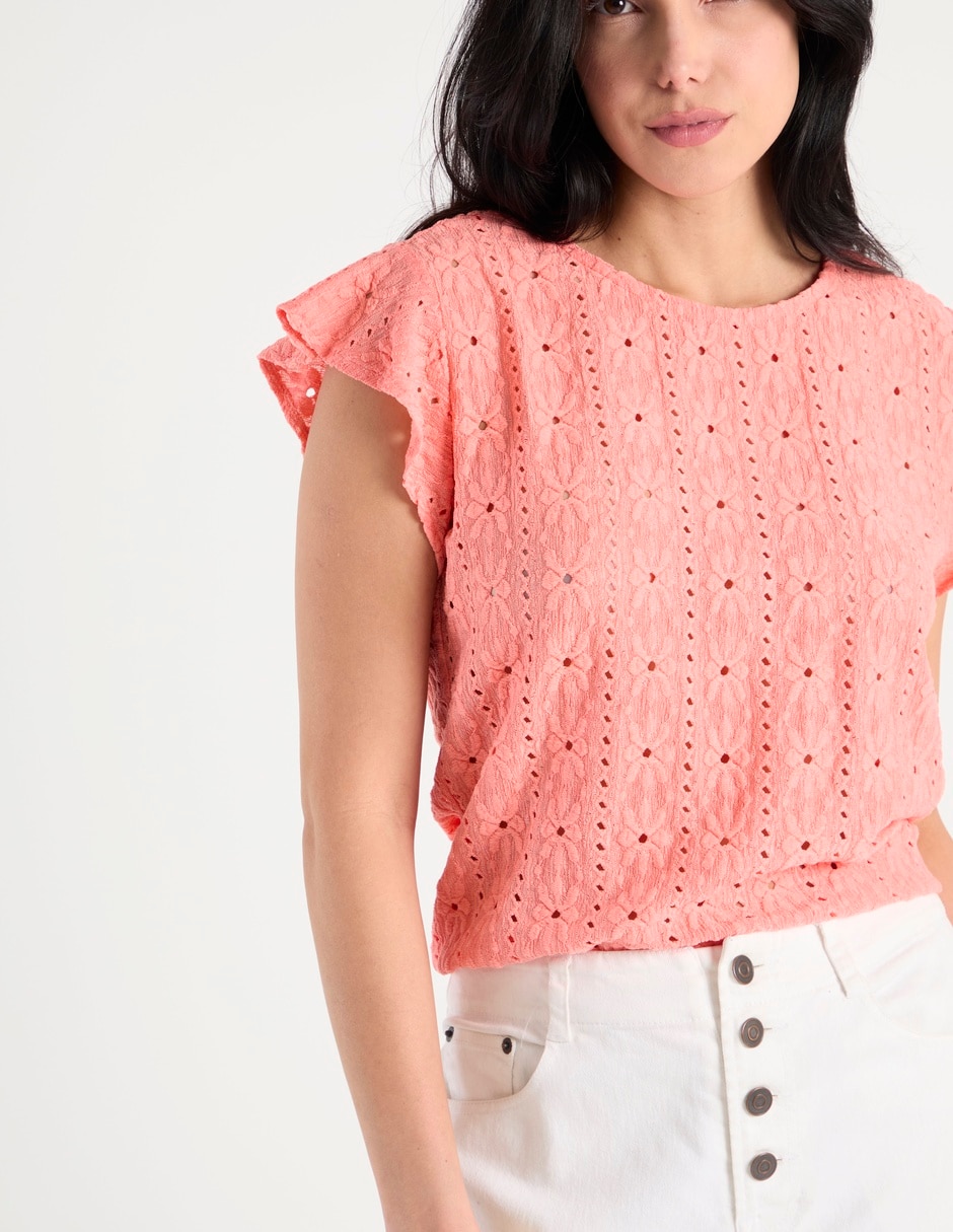 Blusa Week By Weekend manga corta para mujer