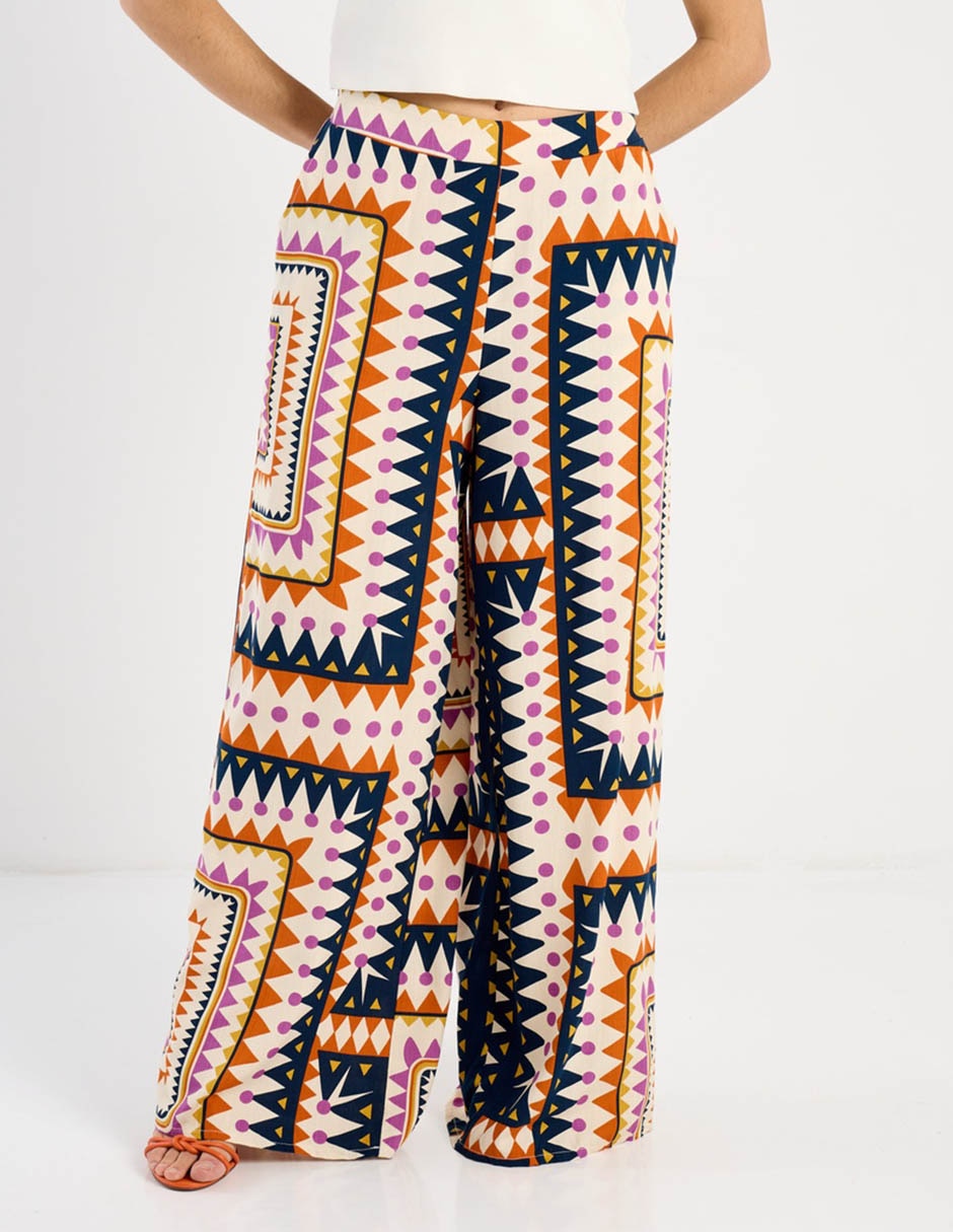 Pantalón relaxed palazzo para mujer Pantalón relaxed palazzo para mujer