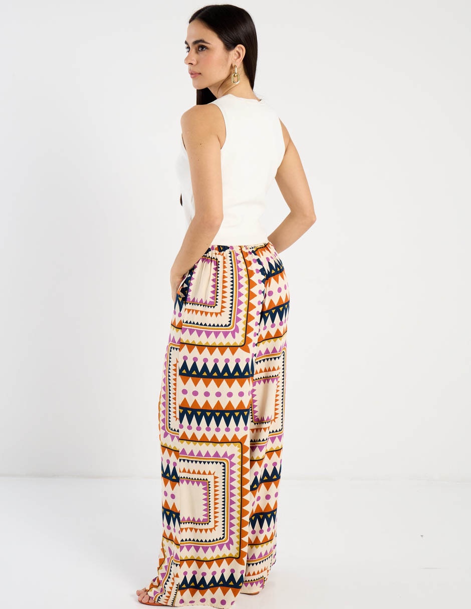 Pantalón relaxed week by weekend flare para mujer
