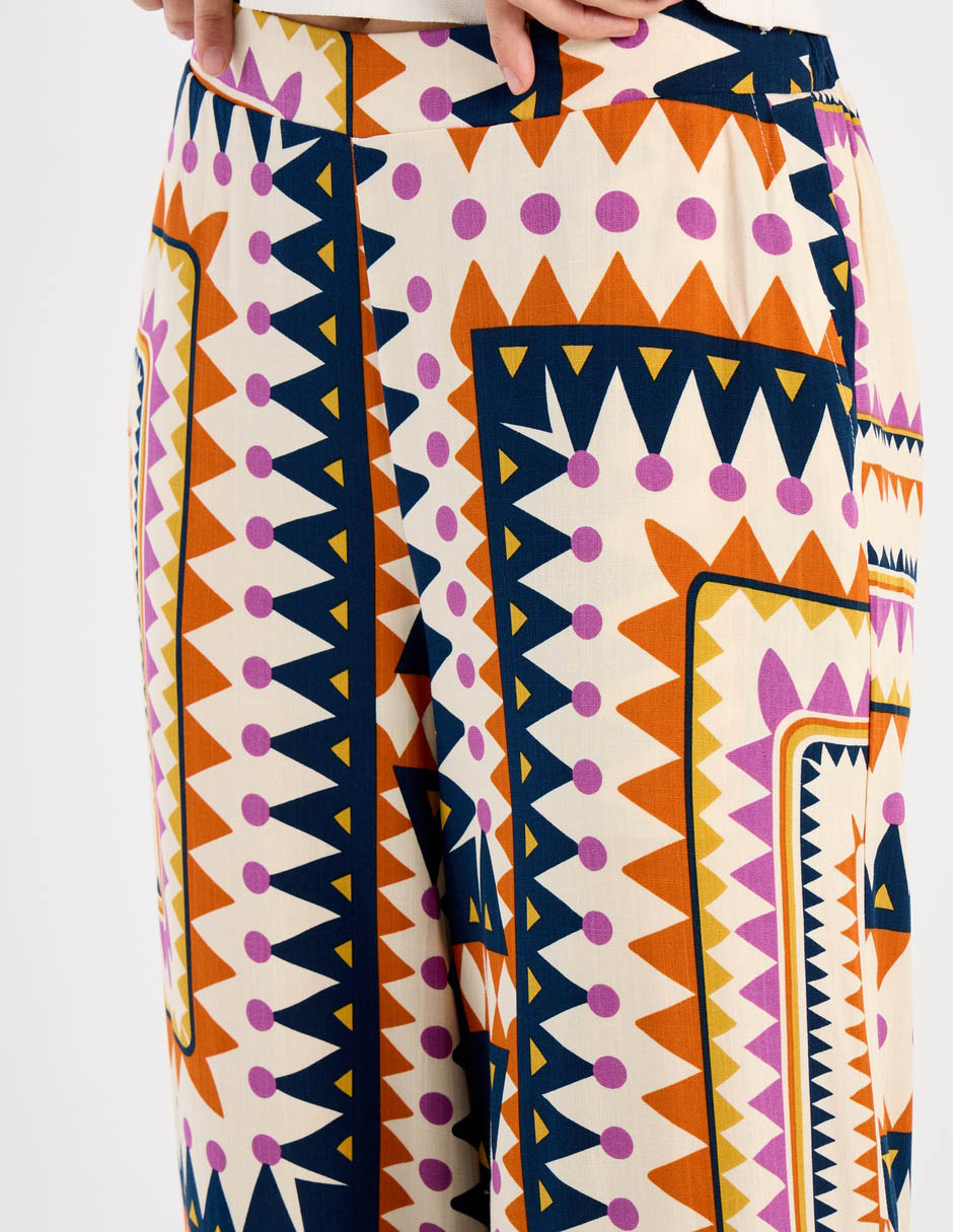 Pantalón relaxed week by weekend flare para mujer
